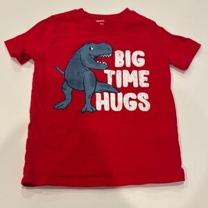 Carter's Red Dinosaur Graphic Short Sleeve T Shirt
